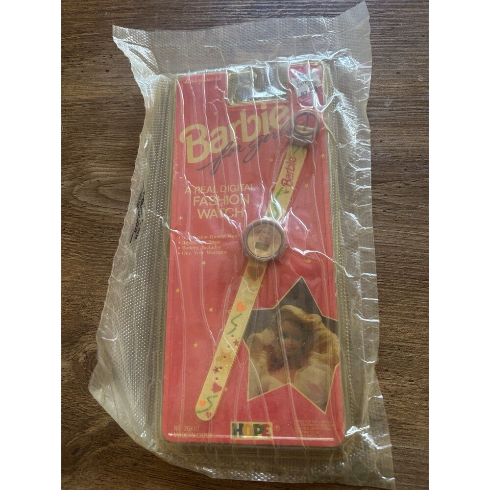 Vintage Barbie Digital Fashion Watch & 2 Promo Photo Cards Lot Sealed